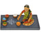 Terrain Wooden Rangoli Figurine